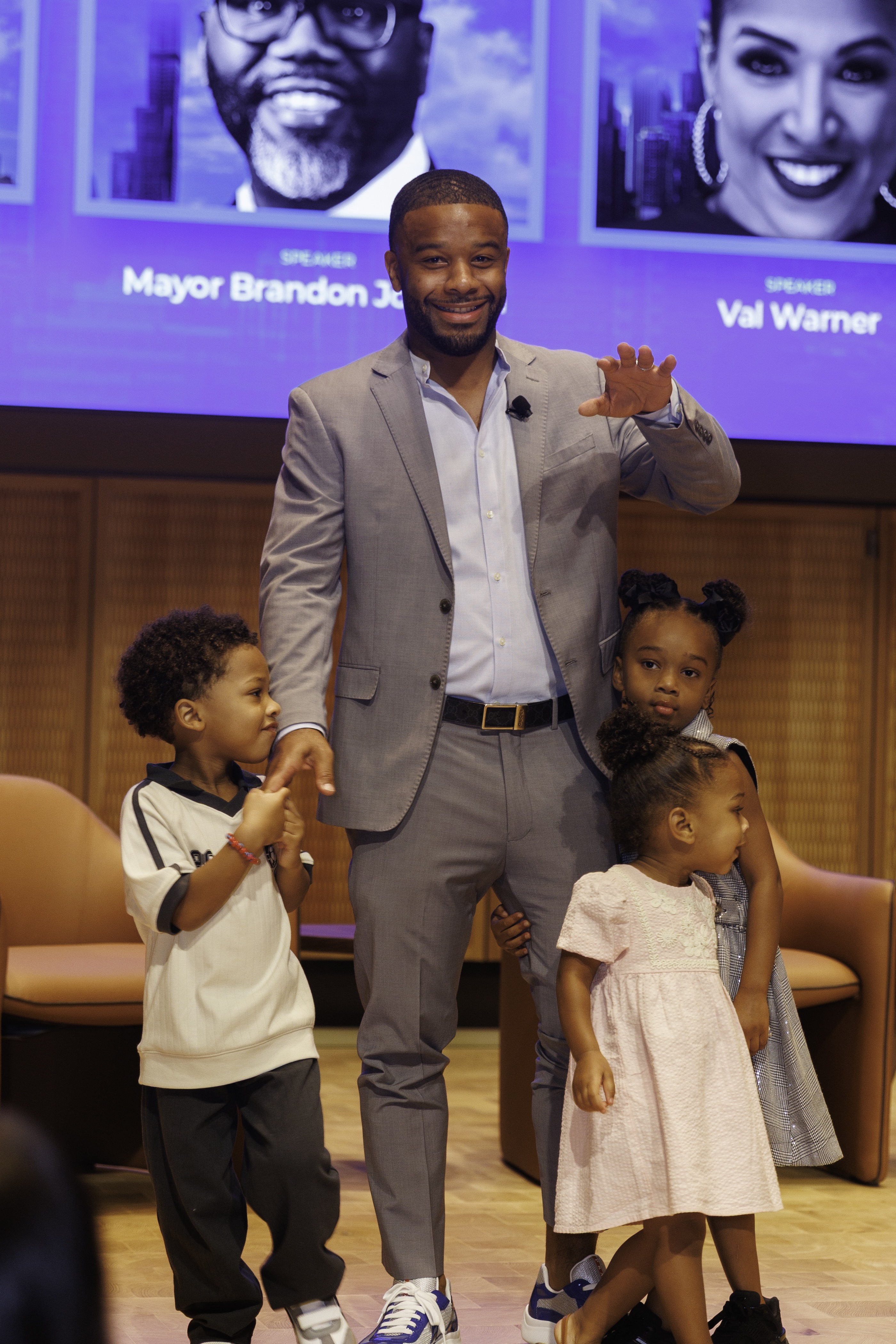 Ross Mac with his children at the Maconomics Wealth Summit